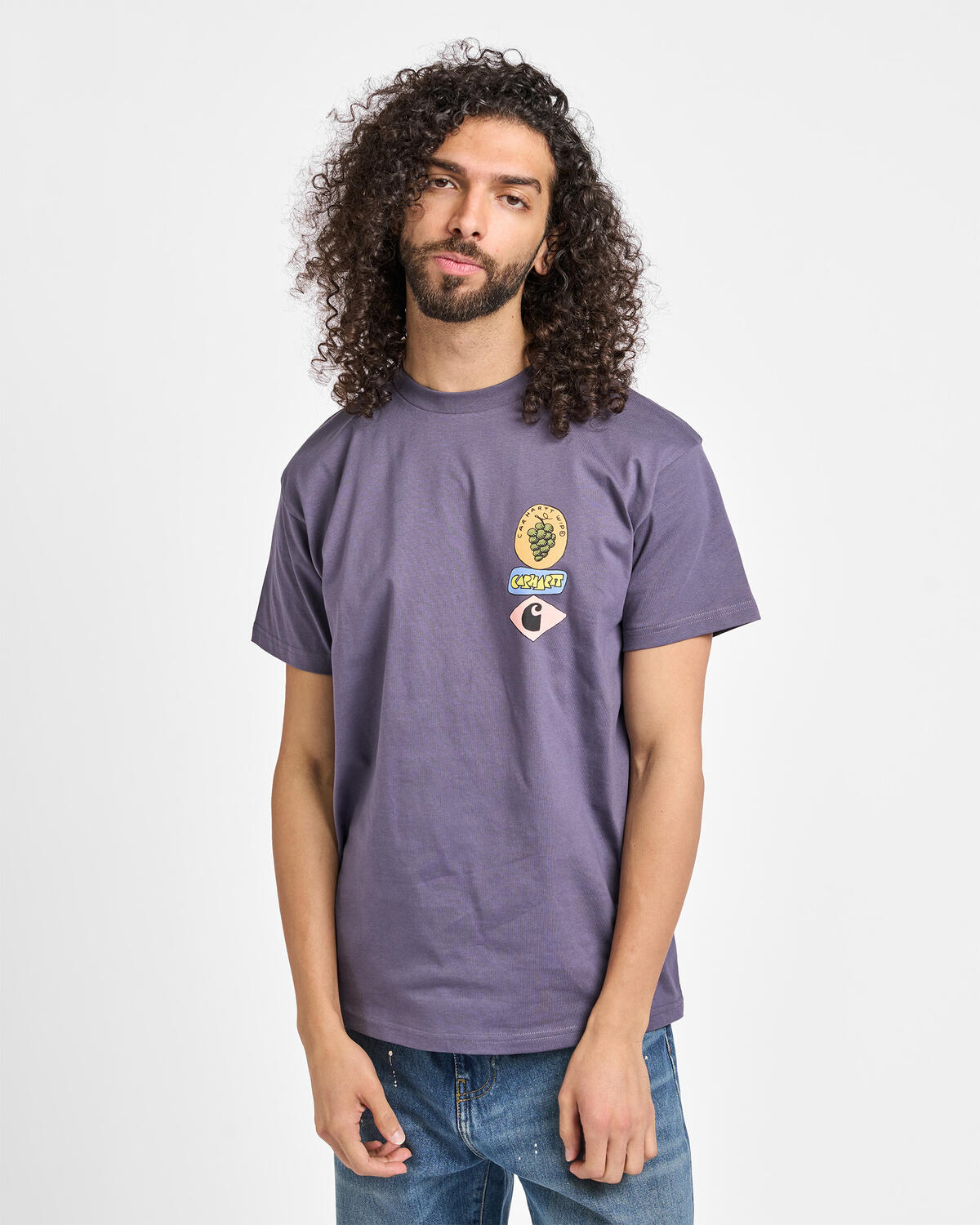 Carhartt WIP Stacked Grapes T-Shirt | I036902.3RIXX | AFEW STORE